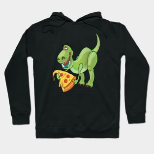 Dinosaur Eating Pizza Hoodie